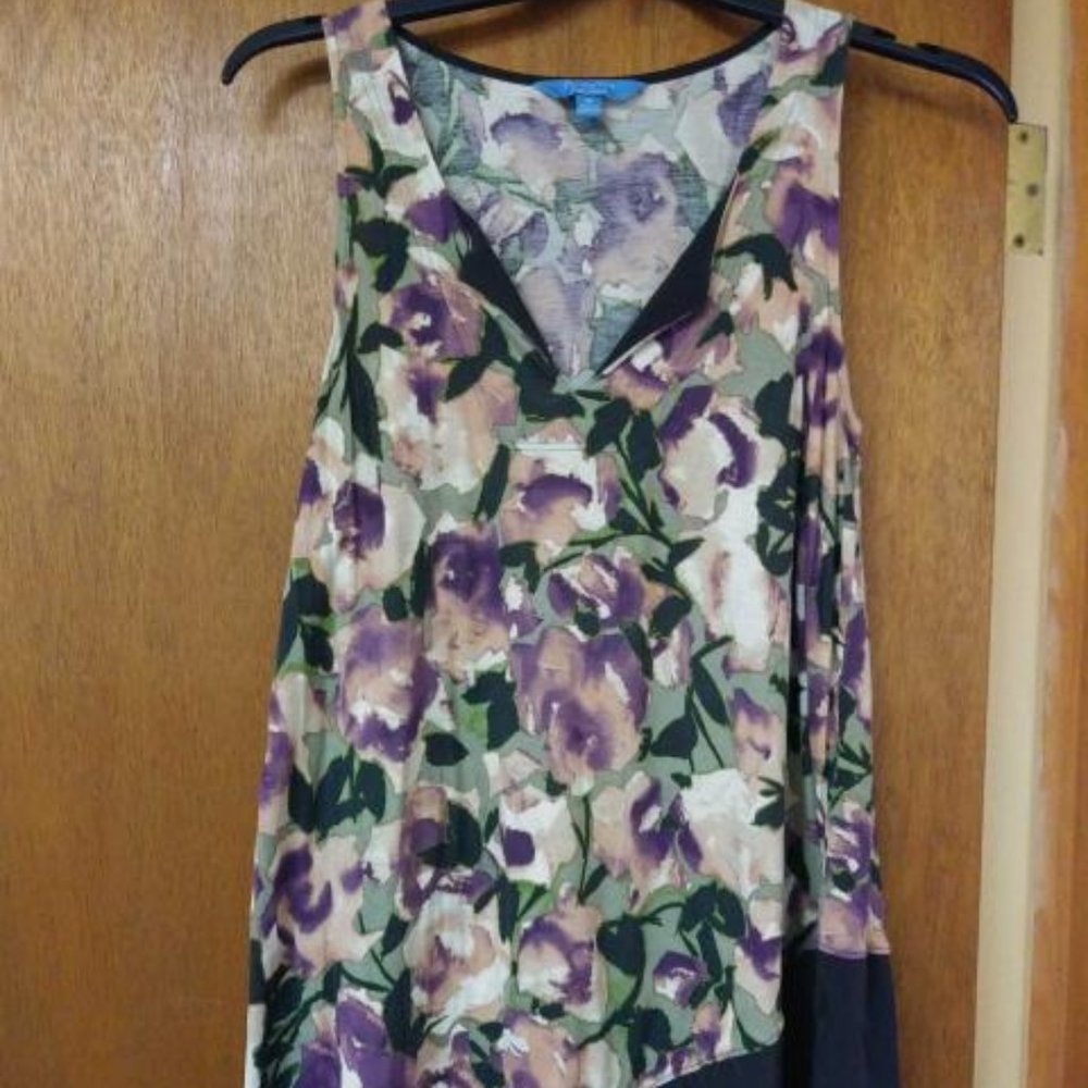 simply Vera Purple and Green Tunic